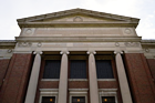 Front elevation of a college building